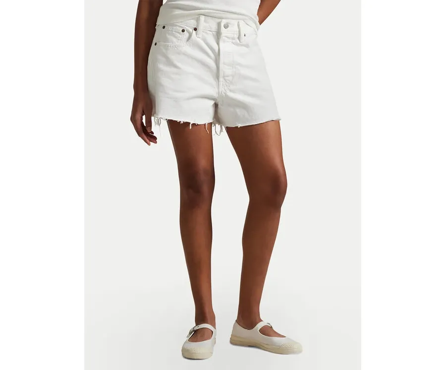 obrazek 1 Polo Ralph Lauren Szorty jeansowe 211964084001 Biały Straight Fit