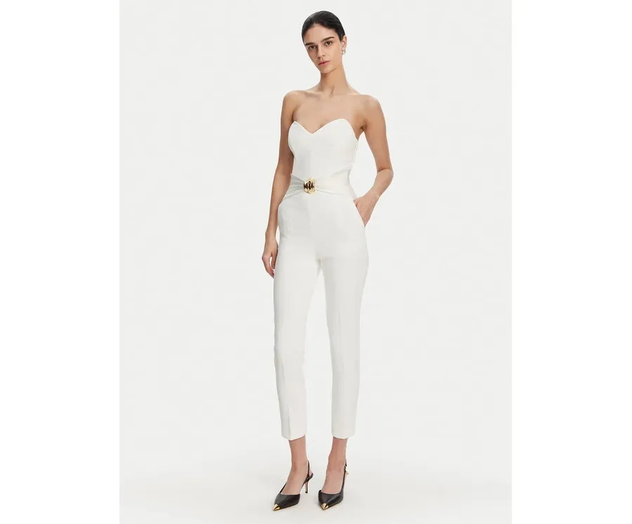 obrazek 1 Elisabetta Franchi Kombinezon TU-039-51E2 Biały Regular Fit