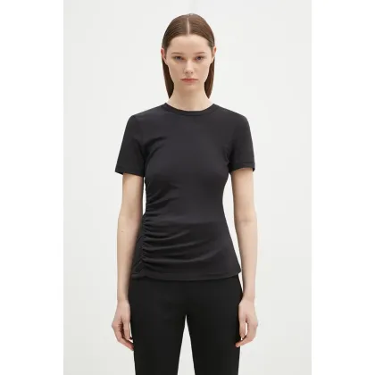 Zdjęcie Samsoe Samsoe t-shirt bawełniany Saevelyn damski kolor czarny F24400022