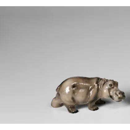 Picture Elegant ceramic hippopotamus - Il Gattopardo