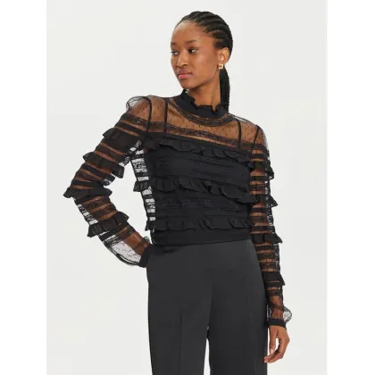 Zdjęcie TWINSET Bluzka 241TP2041 Czarny Regular Fit