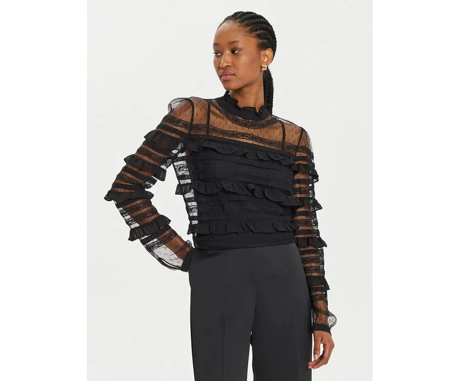 obrazek 1 TWINSET Bluzka 241TP2041 Czarny Regular Fit