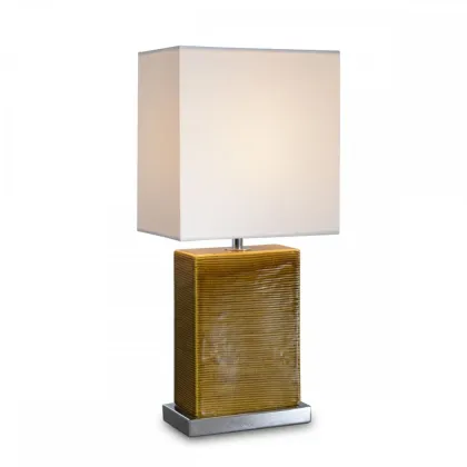 Zdjęcie Lampa stołowa z żebrowaną oprawą H.42xL.20xP.12 cm