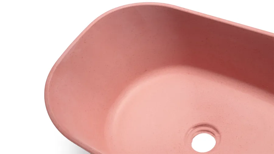 obrazek 3 Oszałamiająca umywalka 50 cm LIBRA BASIC – jasny ceglasty, bez dekoru, bez lakieru
