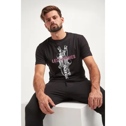 Zdjęcie T-shirt męski z logo LES HOMMES Les Hommes