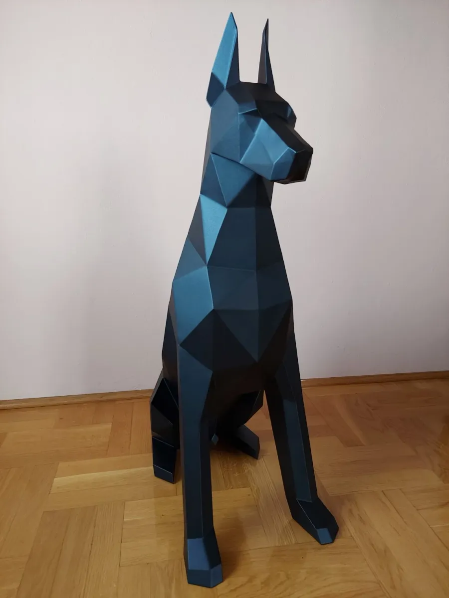 obrazek 3 Luksusowa rzeźba dekoracyjna - pies Doberman
