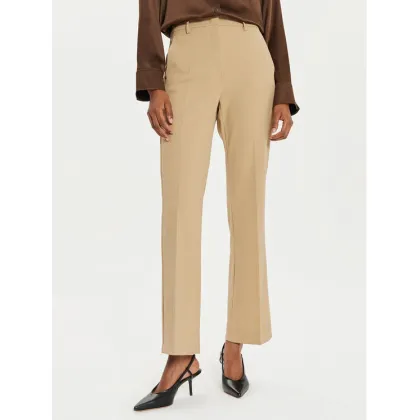 Zdjęcie Weekend Max Mara Spodnie materiałowe Estasi 2425136032 Beżowy Straight Fit