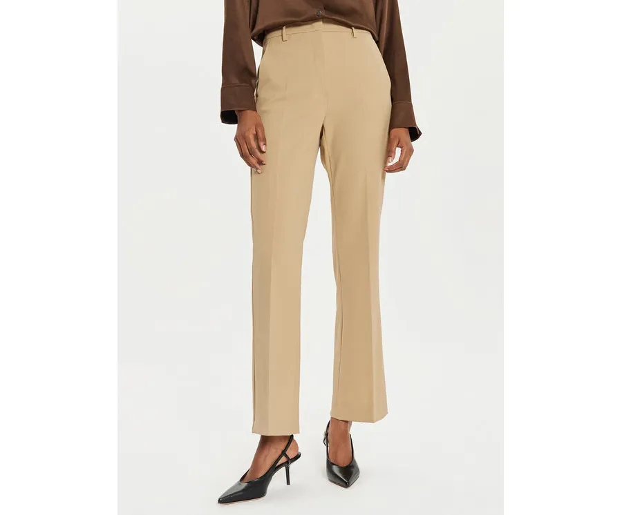 obrazek 1 Weekend Max Mara Spodnie materiałowe Estasi 2425136032 Beżowy Straight Fit
