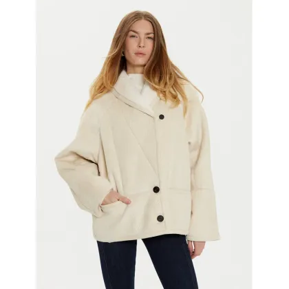 Zdjęcie ViCOLO Kożuch TS0038 Écru Regular Fit