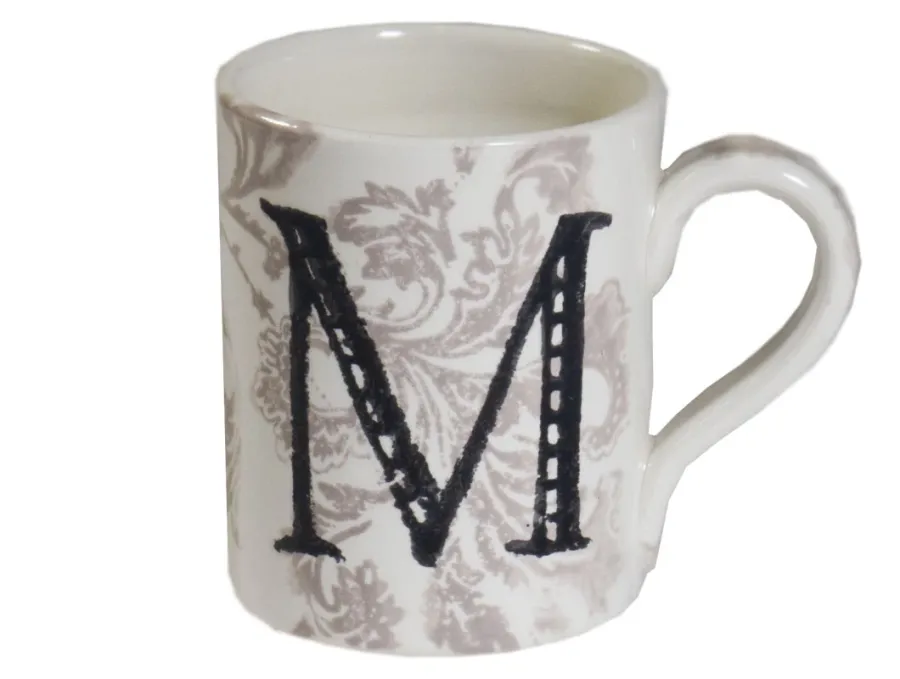 obrazek 1 Unikatowy ceramiczny kubek z literą M - Virginia Casa