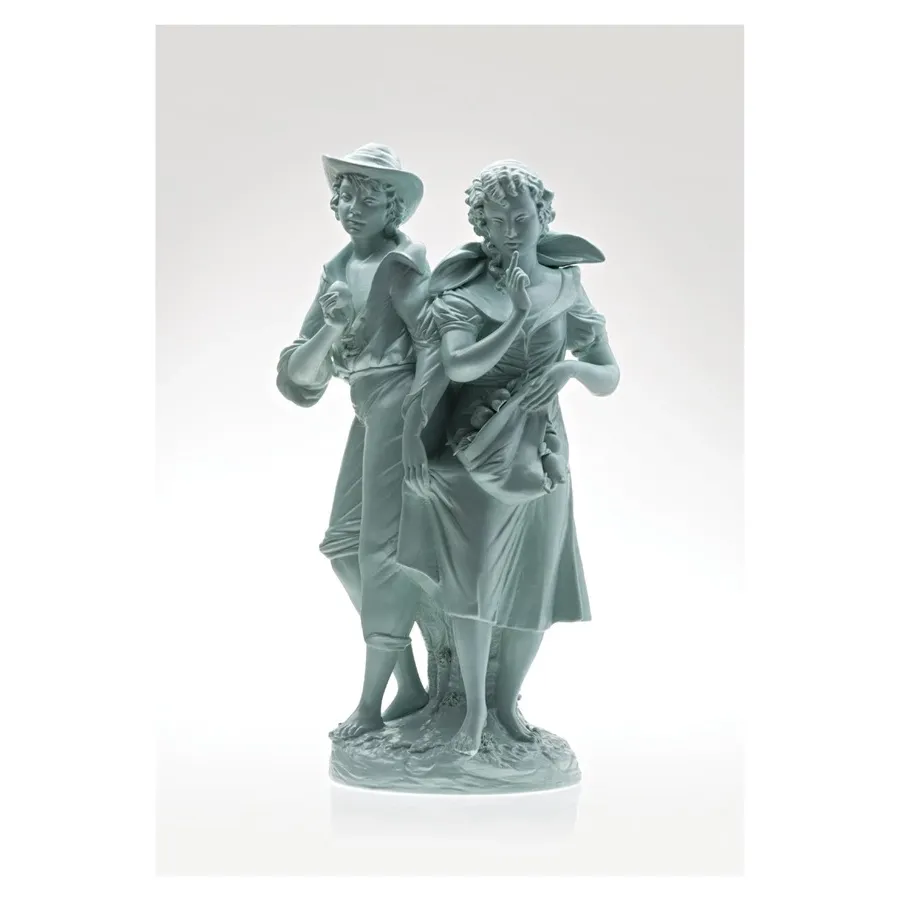 obrazek 1 Wspaniała luksusowa figurka Farmerów włoskiej marki Rebirth Ceramics