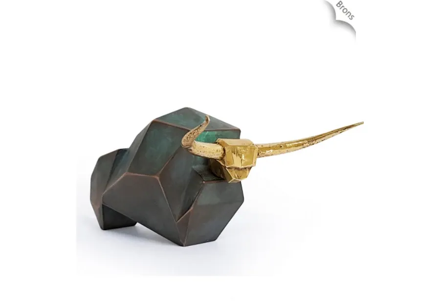 obrazek 1 Elegancki korkociąg z brązu w kształcie głowy byka - idealny na prezent