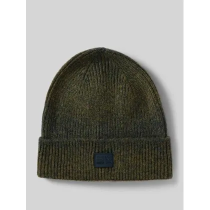 Zdjęcie Czapka beanie z naszywką z logo i dodatkiem wełny model ‘Geffo’