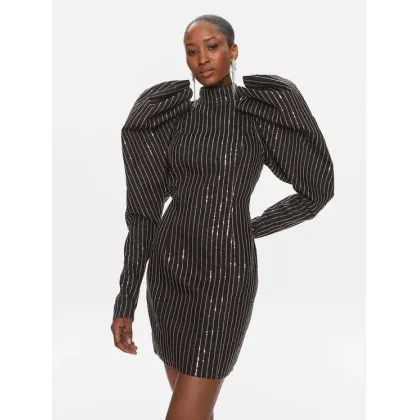 Zdjęcie ROTATE Sukienka koktajlowa 112027100 Czarny Slim Fit