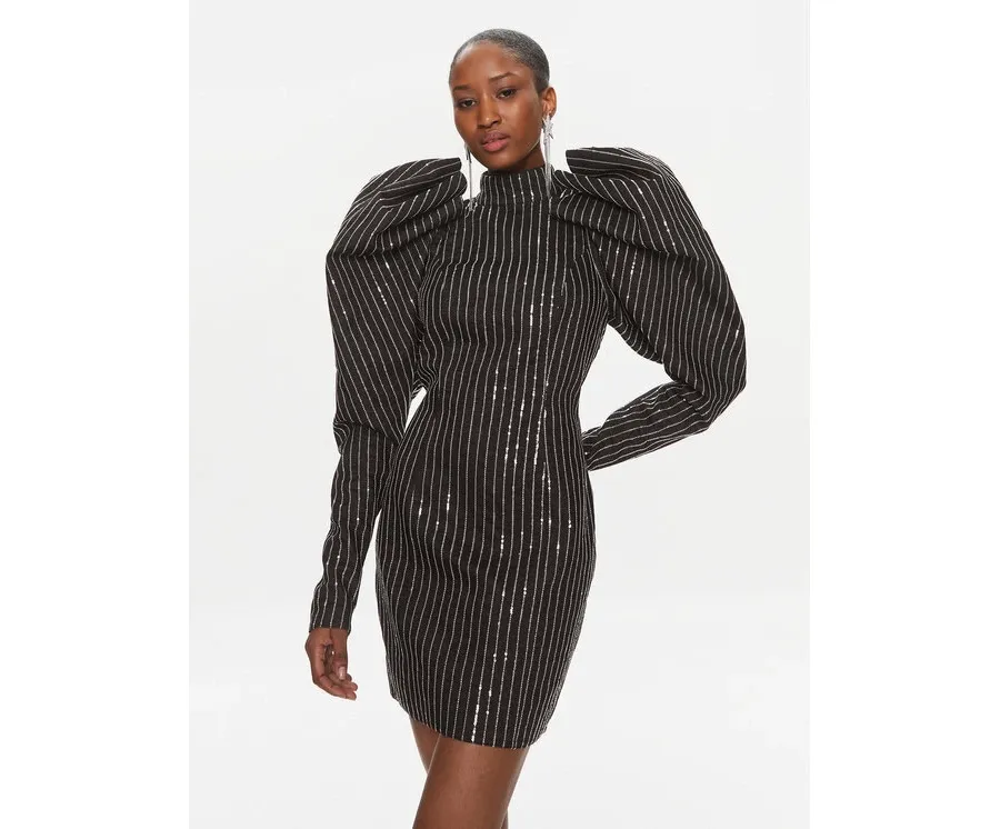 obrazek 1 ROTATE Sukienka koktajlowa 112027100 Czarny Slim Fit