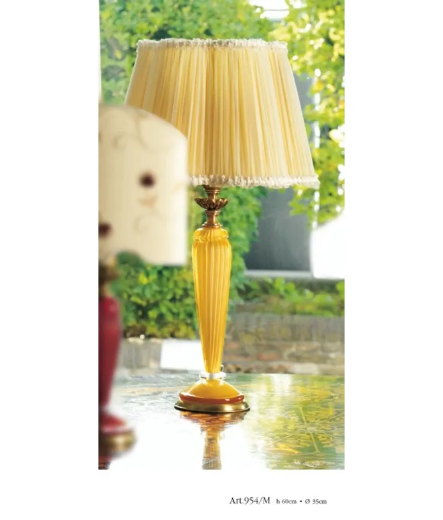 obrazek 1 Luksusowa średnia lampa Murano z kloszem kwiatowym – Il Paralume Marina