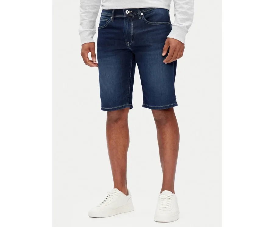 obrazek 1 Pepe Jeans Szorty jeansowe PM801075 Granatowy Slim Fit