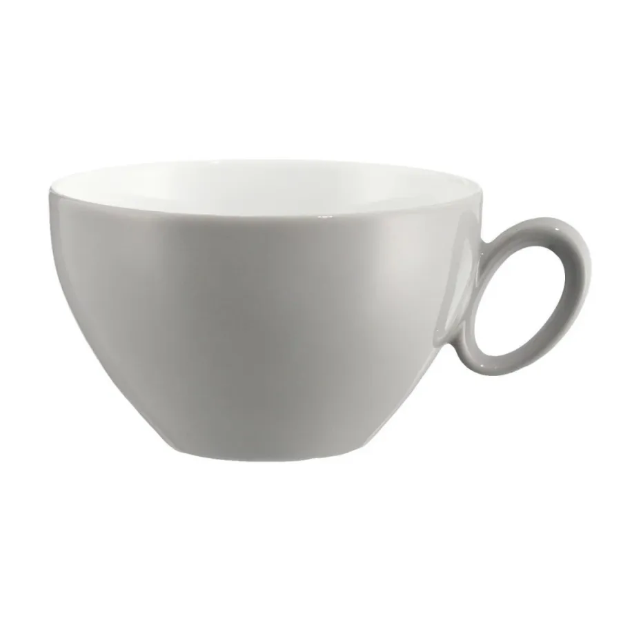 obrazek 1 Ekskluzywna duża porcelanowa filiżanka do kawy w kolorze kamiennym szarym - Seltmann Weiden