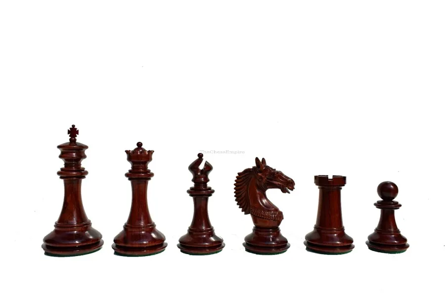 obrazek 4 Szachy z serii Rudra, wykonane z drewna bukszpanowego i padauk - The Chess Empire