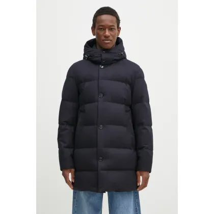 Zdjęcie Woolrich kurtka wełniana Luxe Long Parka kolor granatowy zimowa CFWOOU0627MRUT3108