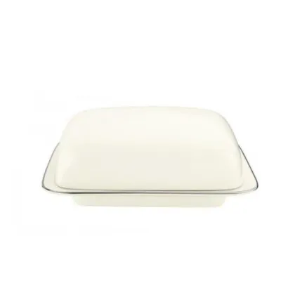 Zdjęcie Kremowa porcelanowa maselniczka z pokrywką z Niemiec – Tettau