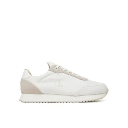 Zdjęcie Calvin Klein Jeans Sneakersy Runner Sock Laceup Mg Canvas YM0YM01217 Biały