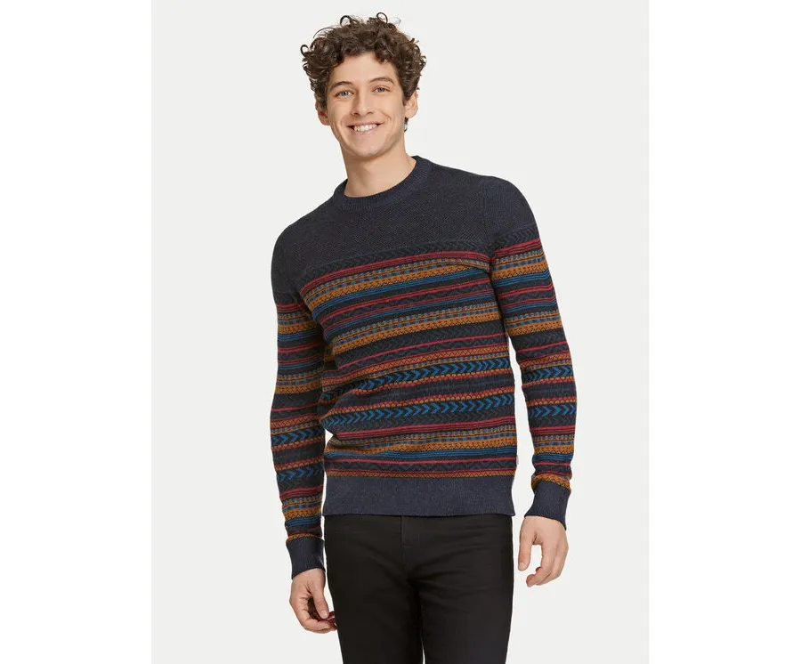obrazek 1 Lindbergh Sweter 30-80042 Granatowy Slim Fit