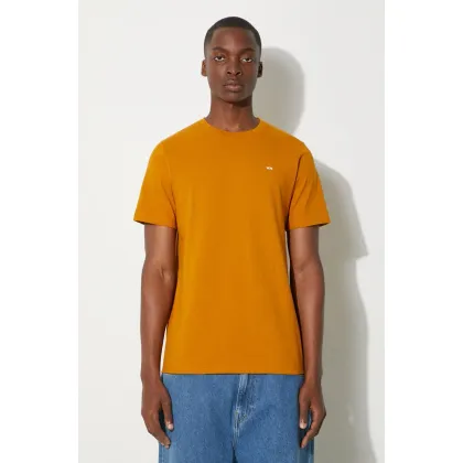Zdjęcie Wood Wood t-shirt bawełniany Sami Classic T-shirt kolor pomarańczowy gładki 12235721.2491-DARKORA