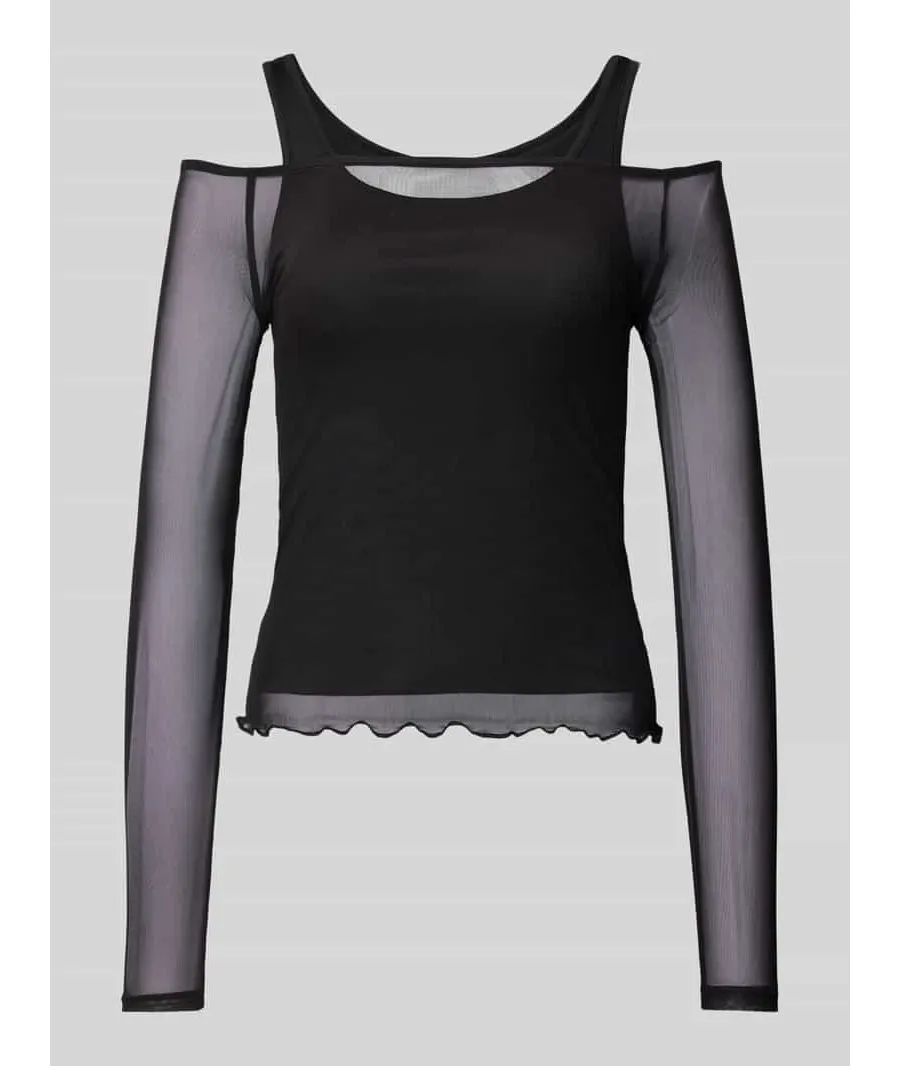 obrazek 1 Bluzka o kroju slim fit z efektem dwóch warstw model ‘JUDITH’
