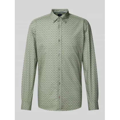 Zdjęcie Koszula casualowa o kroju regular fit z kołnierzykiem typu button down
