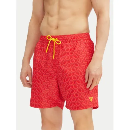 Zdjęcie Guess Szorty kąpielowe F4GT06 WG2A2 Czerwony Regular Fit