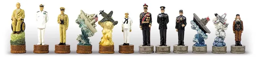obrazek 1 Ręcznie wykonane szachy Pearl Harbor