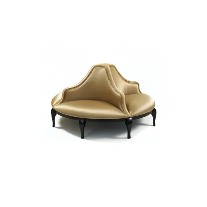 Picture Exclusive, timeless sofa with a designer shape - Munna