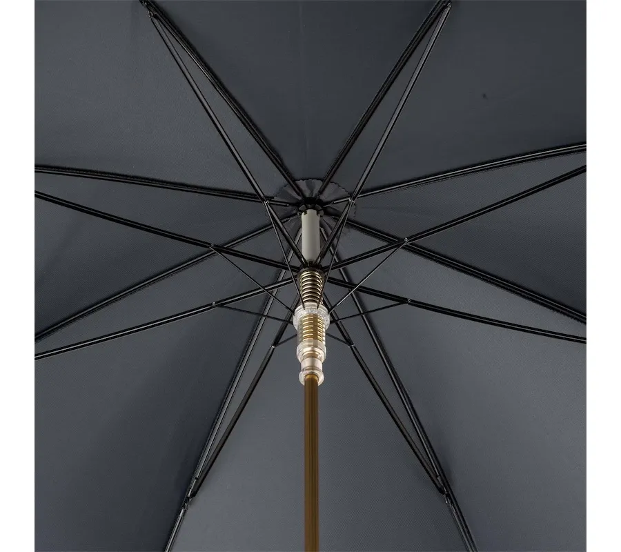 obrazek 6 Piękny stylowy czarny parasol męski z rączką w kształcie głowy smoka – Pasotti