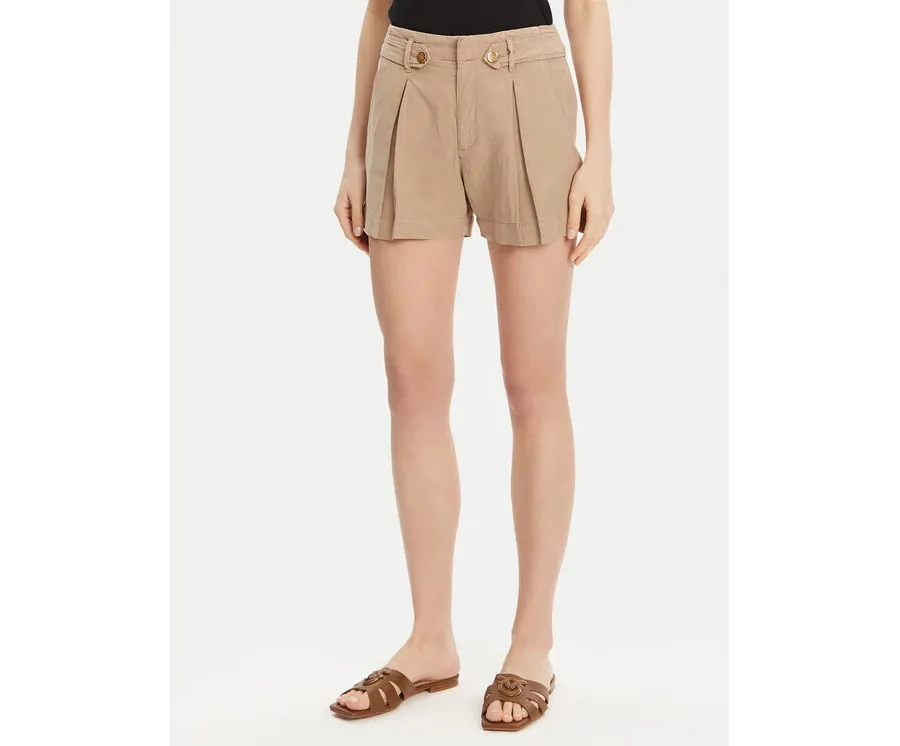 obrazek 1 Guess Szorty materiałowe W5GD1J WG8N0 Beżowy Relaxed Fit