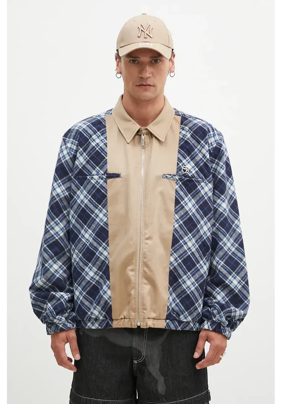 obrazek 1 AMBUSH kurtka dwustronna Chinos Blouson męska kolor granatowy przejściowa oversize BMEM002F24FAB0014661