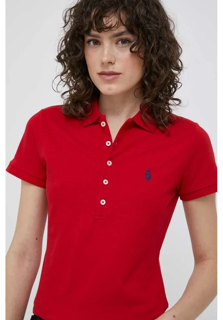 obrazek 1 Polo Ralph Lauren polo damski kolor czerwony