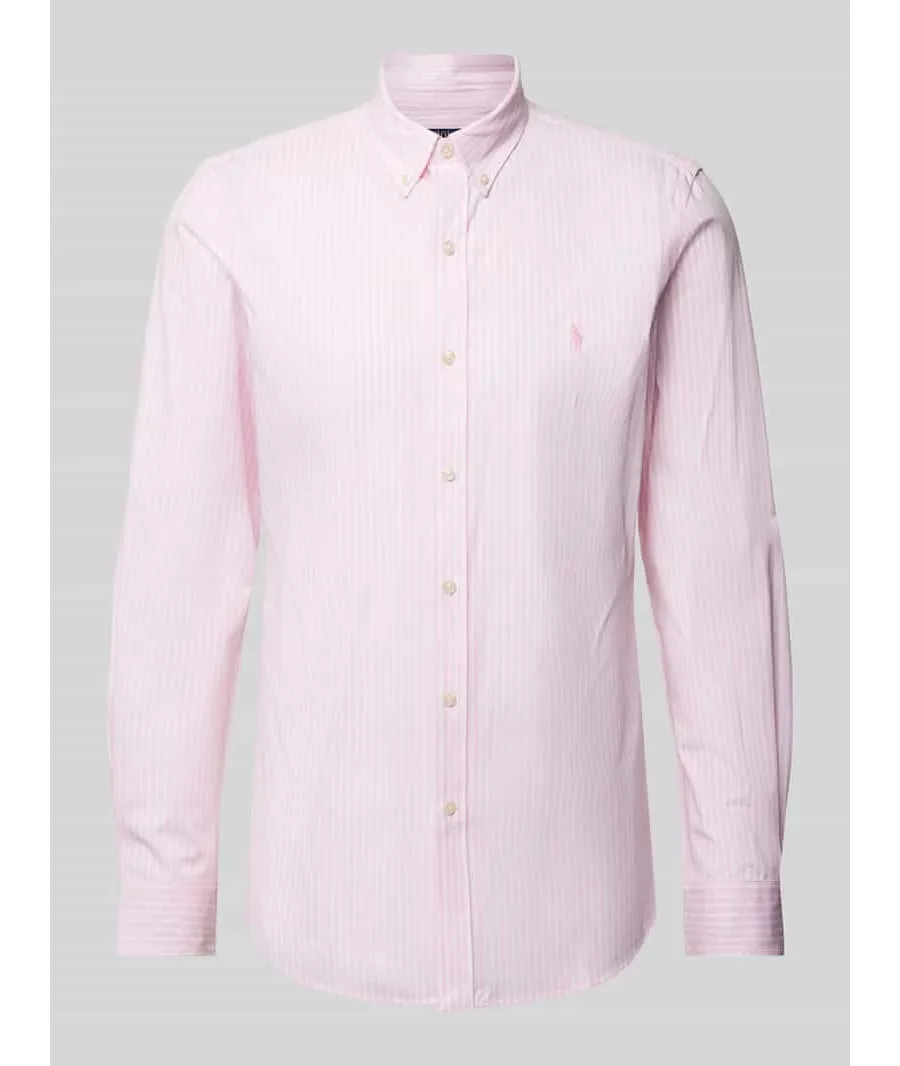 obrazek 1 Koszula casualowa o kroju slim fit z kołnierzykiem typu button down