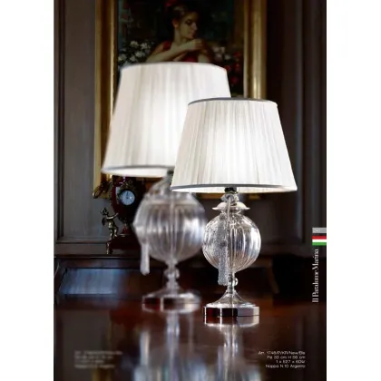 Picture Italian crystal table lamp with a shade - Il Paralume Marina
