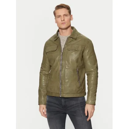 Zdjęcie Milestone Kurtka skórzana 511099 60605 Zielony Regular Fit