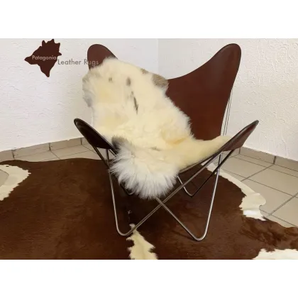 Zdjęcie Designerski dywan ze skóry owczej - 100x65 cm