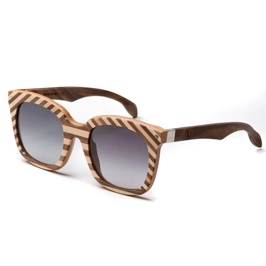 obrazek 1 Gustowne, włoskie okulary damskie z drewna - Legno Light
