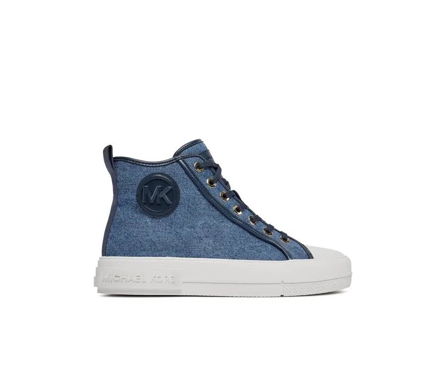 obrazek 1 MICHAEL Michael Kors Trampki Evy High Top 43R4EYFS6D Niebieski