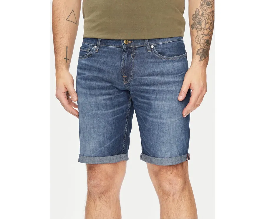 obrazek 1 Guess Szorty jeansowe Sonny M4GD01 D4Z24 Granatowy Slim Fit