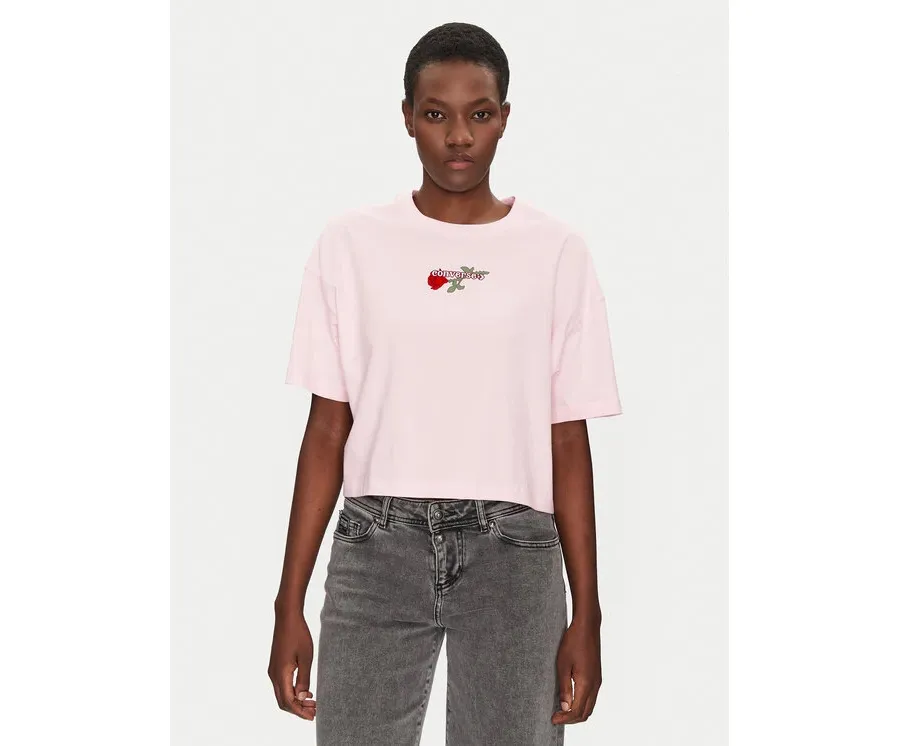 obrazek 1 Converse T-Shirt Thorned 10028306-A03 Różowy Oversize