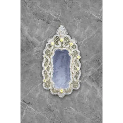 Zdjęcie Oryginalne lustro weneckie Murano – ręcznie robione i grawerowane