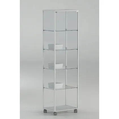 Picture Classic high display case on wheels