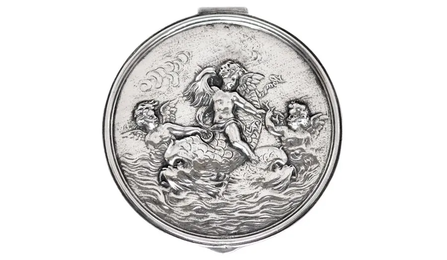 obrazek 5 Puzderko zdobione cherubinami i delfinami