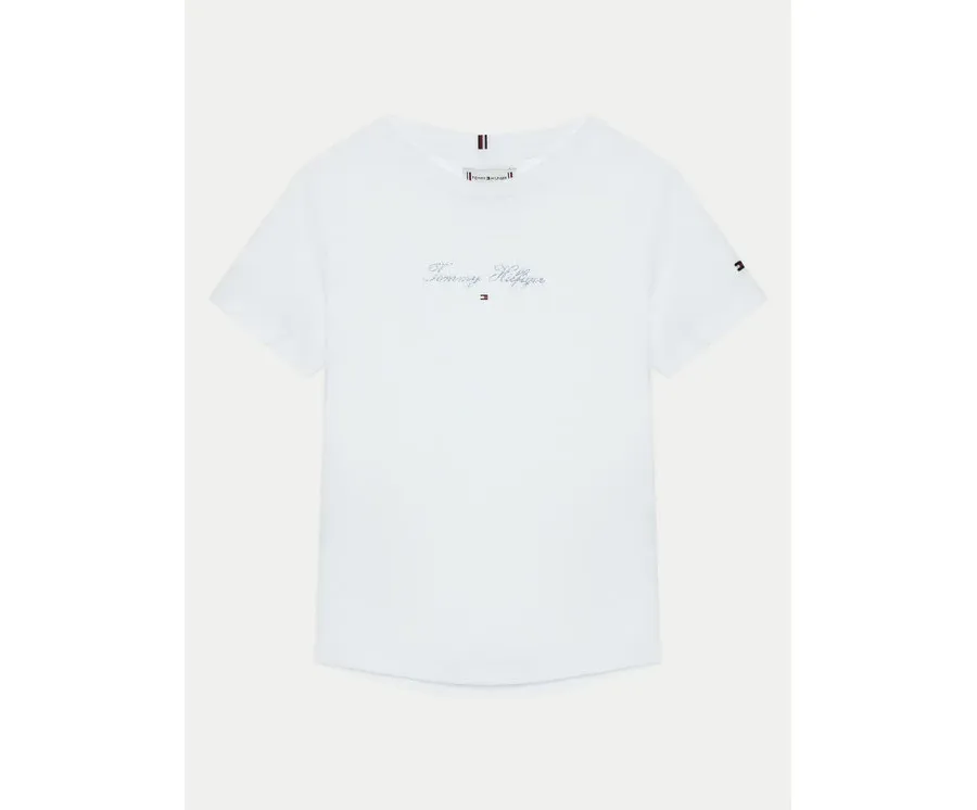 obrazek 1 Tommy Hilfiger T-Shirt KG0KG08298 S Biały Regular Fit