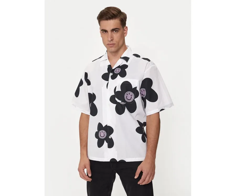 obrazek 1 Hugo Koszula Eligino 50513855 Biały Oversize HUGO